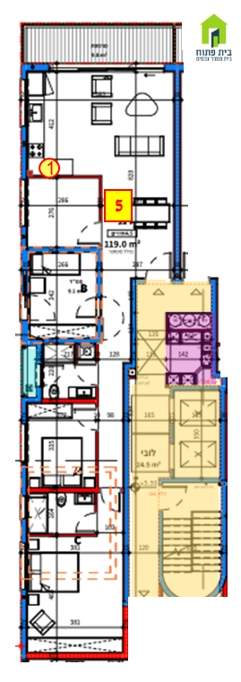 For sale 3BR apt. on the sought-after Beeri street For sale 3BR apt. on the sought-after Beeri street