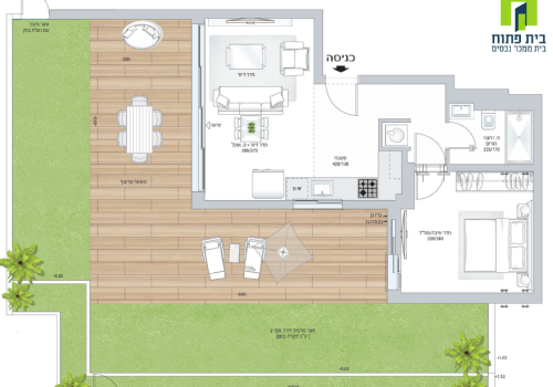 למכירה דירת גן חדשה עם חניה ברחוב סמאטס המבוקש