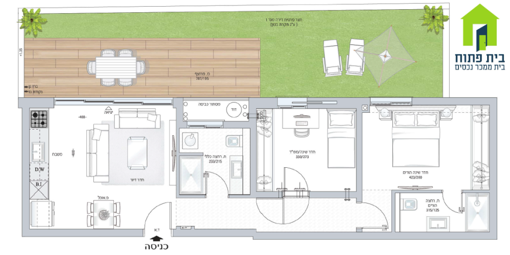 דירה בפוסט מספר: 247633